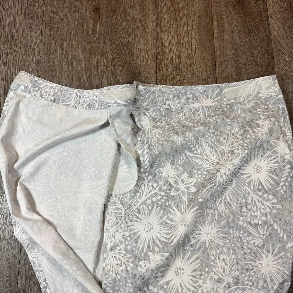Ripskirt Hawaii Wrap Skirt Length 4 Long Size Small Pockets Gray - Picture 6 of 11